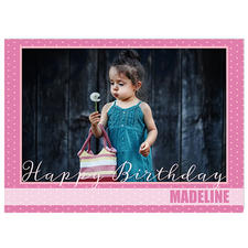 Pink Birthday Polka Dots