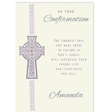 Pink Confirmation Cross