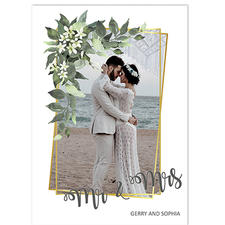 Mr & Mrs Floral Frame