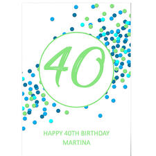 Fortieth Birthday Confetti