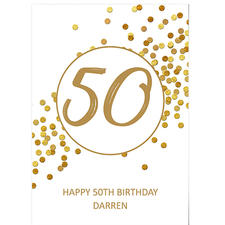 Fiftieth Birthday Confetti