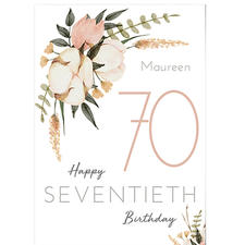 Seventieth Birthday Floral