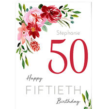 Fiftieth Birthday Floral