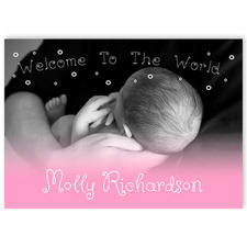 Welcome To The World Baby Girl
