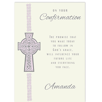 Pink Confirmation Cross