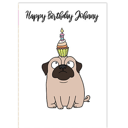 Birthday Pug - For Her | Quick Click Cards