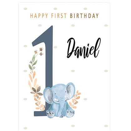 First Birthday Elephant